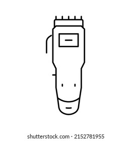 trimmer gadget line icon vector. trimmer gadget sign. isolated contour symbol black illustration