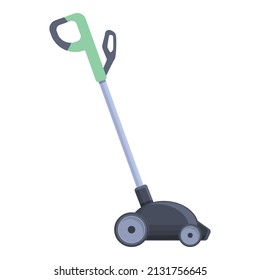 Trimmer icon cartoon vector. Lawn garden. Grass mower