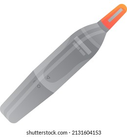 Trimmer icon flat vector electric razor isolated on white background. Beard shaver. Barber tool cutter machine