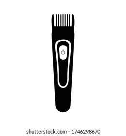 Trimmer icon. Hair clipper simple icon on white background