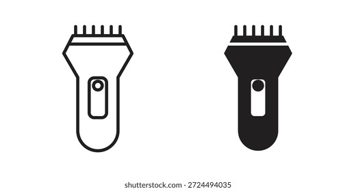 Trimmer icon illustration, thin line vector, web design sign,