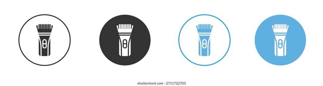 Conjunto de diseño de Plantilla de logotipo de ícono de recortador