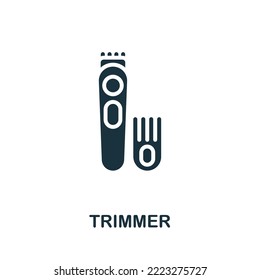 Trimmer icon. Monochrome simple Barber Shop icon for templates, web design and infographics