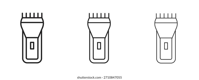 Trimmer icon with outline style, vector illustration designs