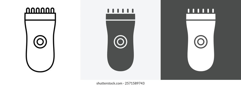 Trimmer Icon set vector art