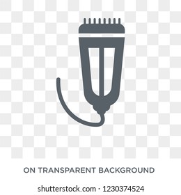 trimmer icon. Trendy flat vector trimmer icon on transparent background from Electronic devices collection. 