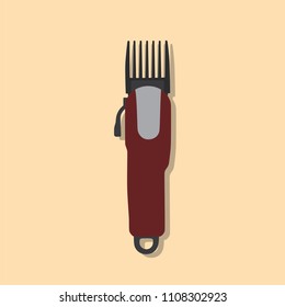 Trimmer icon, vector illustration design. Barbershop objects collection.
