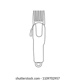 Trimmer icon, vector illustration design. Barbershop objects collection.