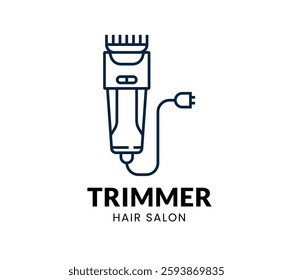 Trimmer line Icon Set . Salon Item . Vector Illustration