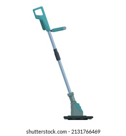 Trimmer mow icon cartoon vector. Garden grass. Machine equipment