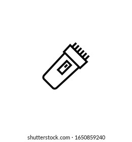 Trimmer vector icon in outline, linear style isolated on white background