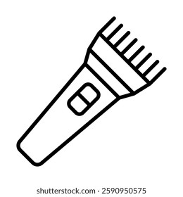 Trimmer Vector Line Icon Design