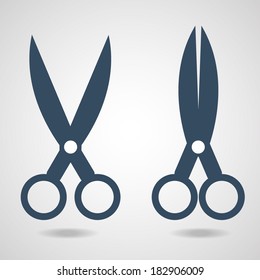 trimming scissors icons