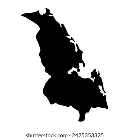 Trincomalee District map, administrative division of Sri Lanka. Vector illustration.