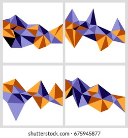 Colección de fondo abstracto de tringles, fondo de poco polo.