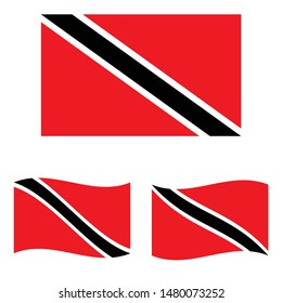 Trinidad flag. Simple vector. National flag of Trinidad 