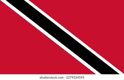 Trinidad and Tobago country flag vector. Trinidad and Tobago country flag illustration.