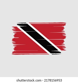 Trinidad and Tobago Flag Brush. National Flag