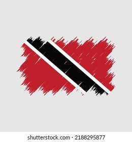 Trinidad and Tobago Flag Brush. National Flag