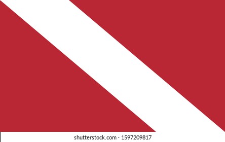 Trinidad and Tobago flag national American flat icon, America country illustration vector 