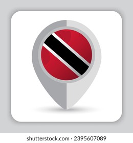 Trinidad and Tobago Flag Pin Map Icon