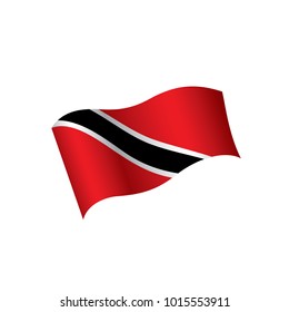 trinidad and tobago flag, vector illustration