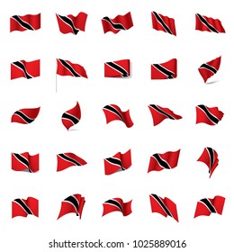 trinidad and tobago flag, vector illustration on a white background