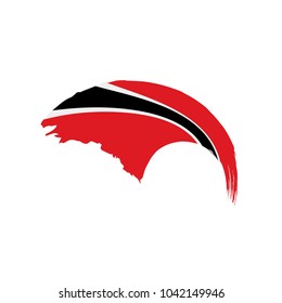 trinidad and tobago flag, vector illustration