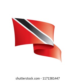 trinidad and tobago flag, vector illustration on a white background