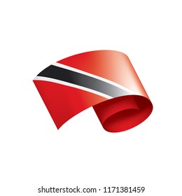 trinidad and tobago flag, vector illustration on a white background