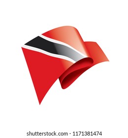 trinidad and tobago flag, vector illustration on a white background