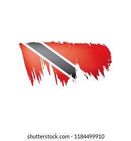 trinidad and tobago flag, vector illustration on a white background.