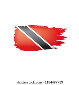trinidad and tobago flag, vector illustration on a white background.