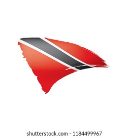 trinidad and tobago flag, vector illustration on a white background.