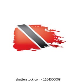 trinidad and tobago flag, vector illustration on a white background.