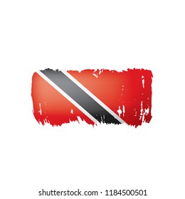 trinidad and tobago flag, vector illustration on a white background.