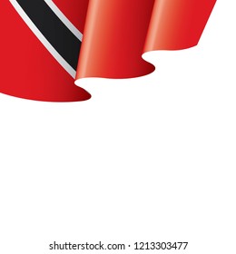 trinidad and tobago flag, vector illustration on a white background