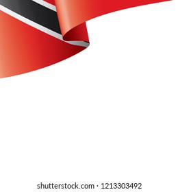 trinidad and tobago flag, vector illustration on a white background