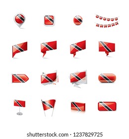 trinidad and tobago flag, vector illustration on a white background