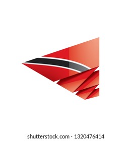 trinidad and tobago flag, vector illustration on a white background