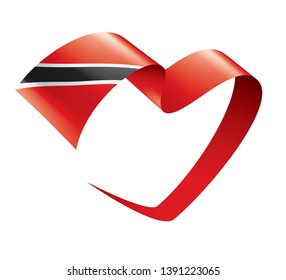 trinidad and tobago flag, vector illustration on a white background