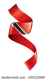 trinidad and tobago flag, vector illustration on a white background