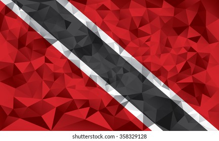Trinidad and Tobago flag vector illustration.