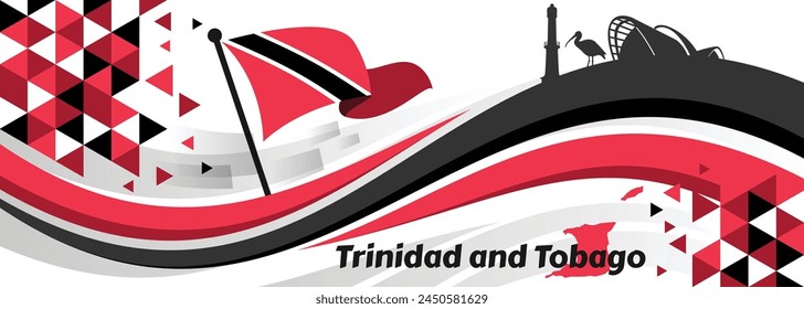 Tarjeta del Día de la Independencia de Trinidad y Tobago, 31 de agosto. Anuncios

