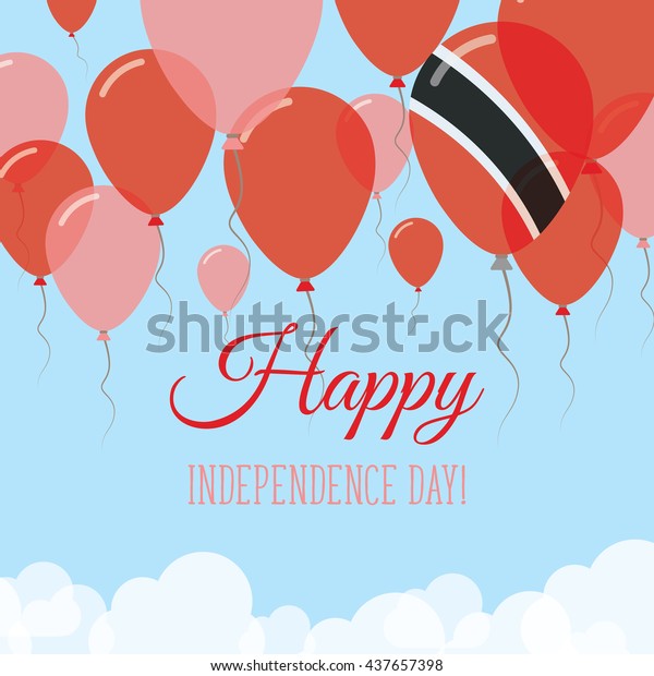 Trinidad Tobago Independence Day Flat Patriotic Stock Vector (Royalty ...