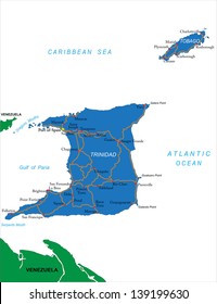 Trinidad & Tobago Map