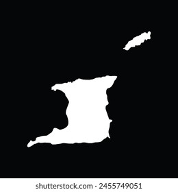 Trinidad und Tobago Vektorgrafik-Symbol-Design der Karte