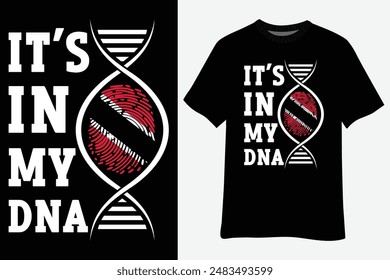 Trinidad And Tobago It's In My DNA Trinidadian Flag Pride T-Shirt