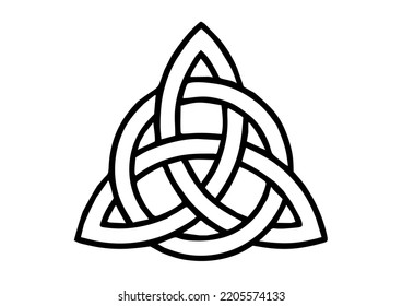 Trinity, Celtic Knot outline clipart