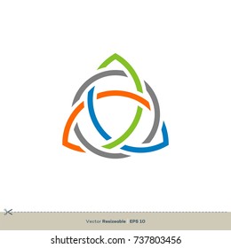 Trinity Celtic Ornamental Logo Template Illustration Design. Vector EPS 10.